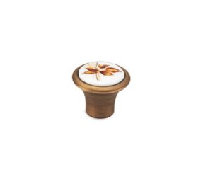 Πόμολο Convex 493 Αντικέ με πορσελάνη Ø32mm Πόμολο Convex 493 Αντικέ με πορσελάνη Ø32mm