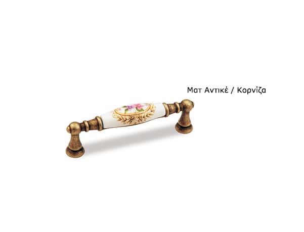 Convex 699 Λαβίτσα επίπλου Ματ Αντικέ 96mm Άνθος Convex 699 Λαβίτσα επίπλου Ματ Αντικέ 96mm Άνθος