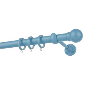 Κουρτινόξυλο Μεταλλικό Φ25 Zogometal CP0058 Γαλάζιο Γυαλιστερό
