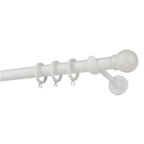 Κουρτινόξυλο Μεταλλικό Φ25 Zogometal CP0058 Λευκό Γυαλιστερό