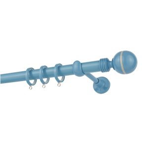 Κουρτινόξυλο Μεταλλικό Φ25 Zogometal CP0079 Γαλάζιο Γυαλιστερό