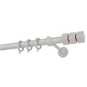 Κουρτινόξυλο Μεταλλικό Φ25 Zogometal CP0473 Λευκό Πάγου Ματ