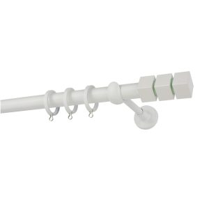 Κουρτινόξυλο Μεταλλικό Φ25 Zogometal CP0473 Λευκό Γυαλιστερό