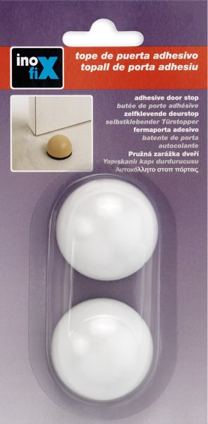 Στοπ πόρτας Inofix 2033-2 Αυτοκόλλητο Λευκό 2 τμχ 27x40x40 mm Στοπ πόρτας Inofix 2033-2 Αυτοκόλλητο Λευκό 2 τμχ 27x40x40 mm