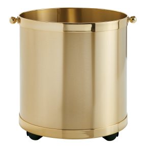 Ξυλοθήκη Zogometal K11/P Όρο Ματ Φ34x35 cm με ρόδες