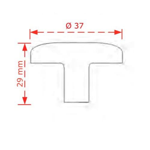 Πόμολο Viobrass 714 Αντικέ με πορσελάνη λουλούδι Ø37mm Πόμολο Viobrass 714 Αντικέ με πορσελάνη λουλούδι Ø37mm