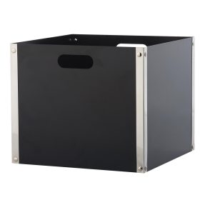 Ξυλοθήκη Zogometal K31 Μαύρο - Νίκελ Ματ 37x37x32 cm Ξυλοθήκη Zogometal K31 Μαύρο - Νίκελ Ματ 37x37x32 cm