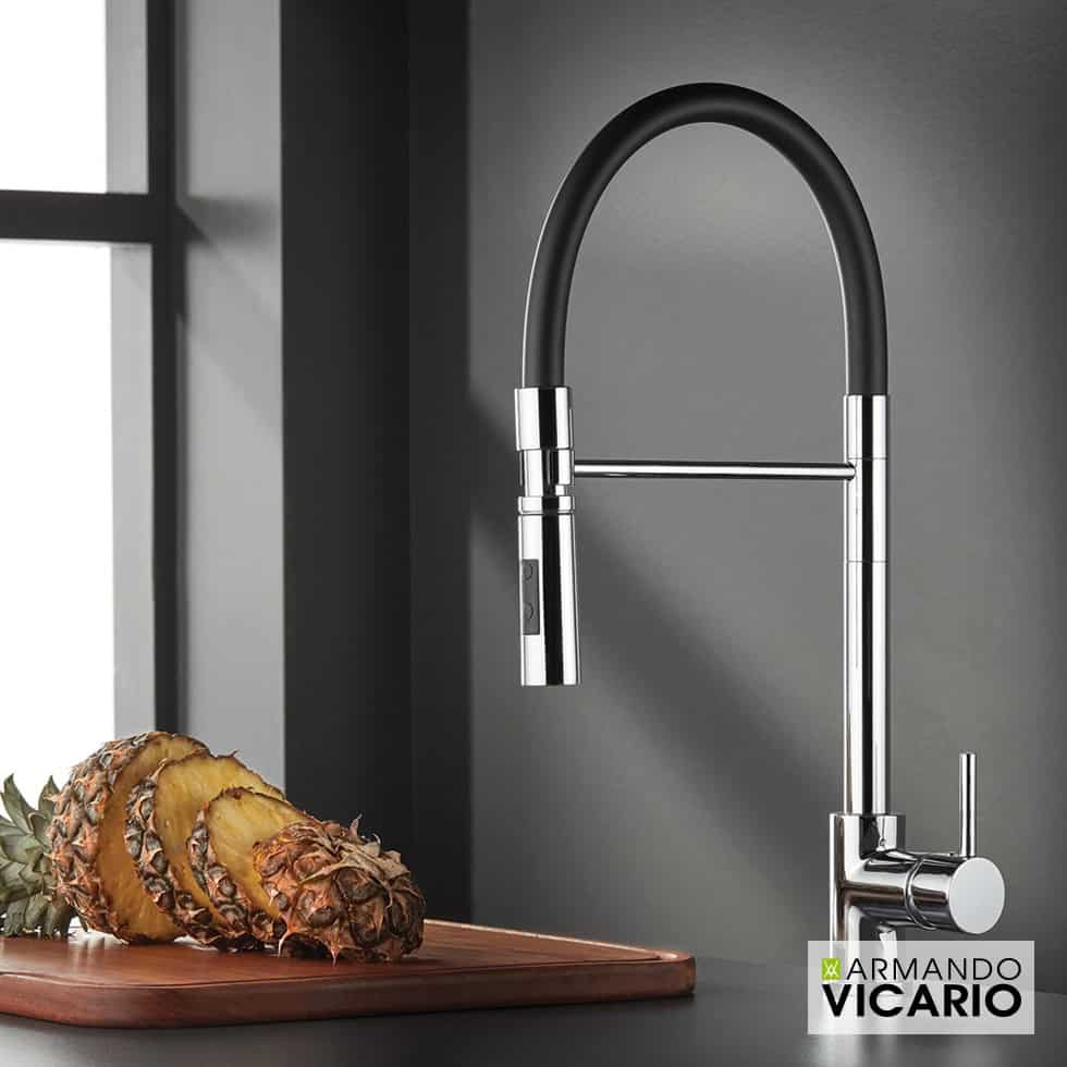 Μπαταρία Κουζίνας Armando Vicario Fluo 18680-100 Chrome Μπαταρία Κουζίνας Armando Vicario Fluo 18680-100 Chrome