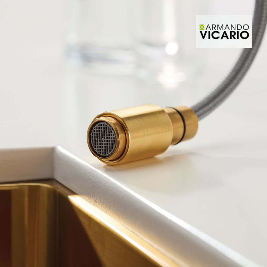 Μπαταρία Κουζίνας Armando Vicario Tozo 48780-201 Gold Brushed Μπαταρία Κουζίνας Armando Vicario Tozo 48780-201 Gold Brushed