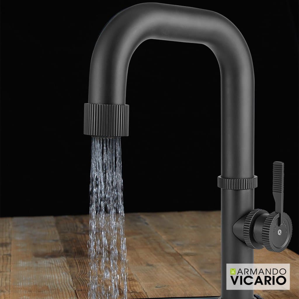 Μπαταρία Κουζίνας Armando Vicario Raw 400686-400 Black Matt Μπαταρία Κουζίνας Armando Vicario Raw 400686-400 Black Matt