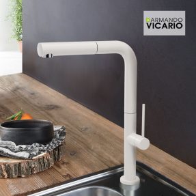 Μπαταρία Κουζίνας Armando Vicario Tozo 48580-300 White Matt Μπαταρία Κουζίνας Armando Vicario Tozo 48580-300 White Matt