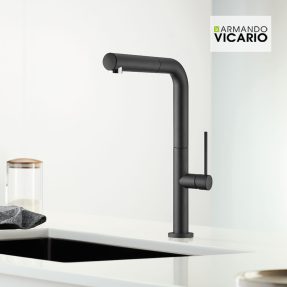 Μπαταρία Κουζίνας Armando Vicario Tozo 48580-400 Black Matt Μπαταρία Κουζίνας Armando Vicario Tozo 48580-400 Black Matt