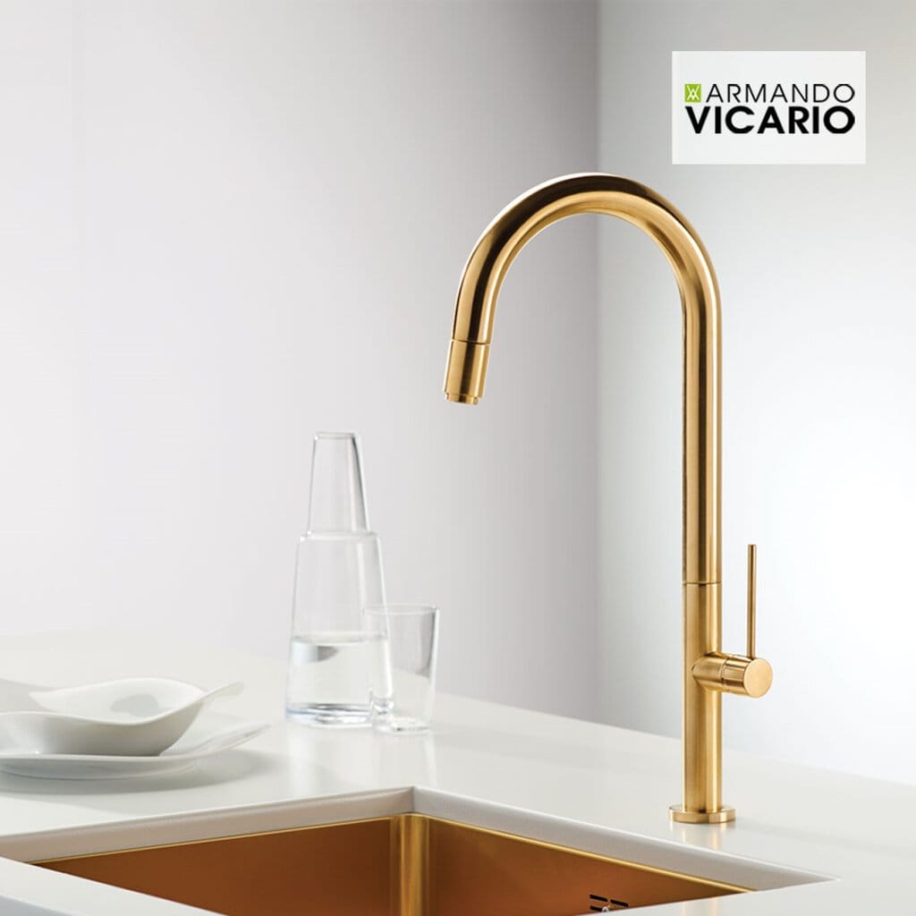 Μπαταρία Κουζίνας Armando Vicario Tozo 48780-201 Gold Brushed Μπαταρία Κουζίνας Armando Vicario Tozo 48780-201 Gold Brushed