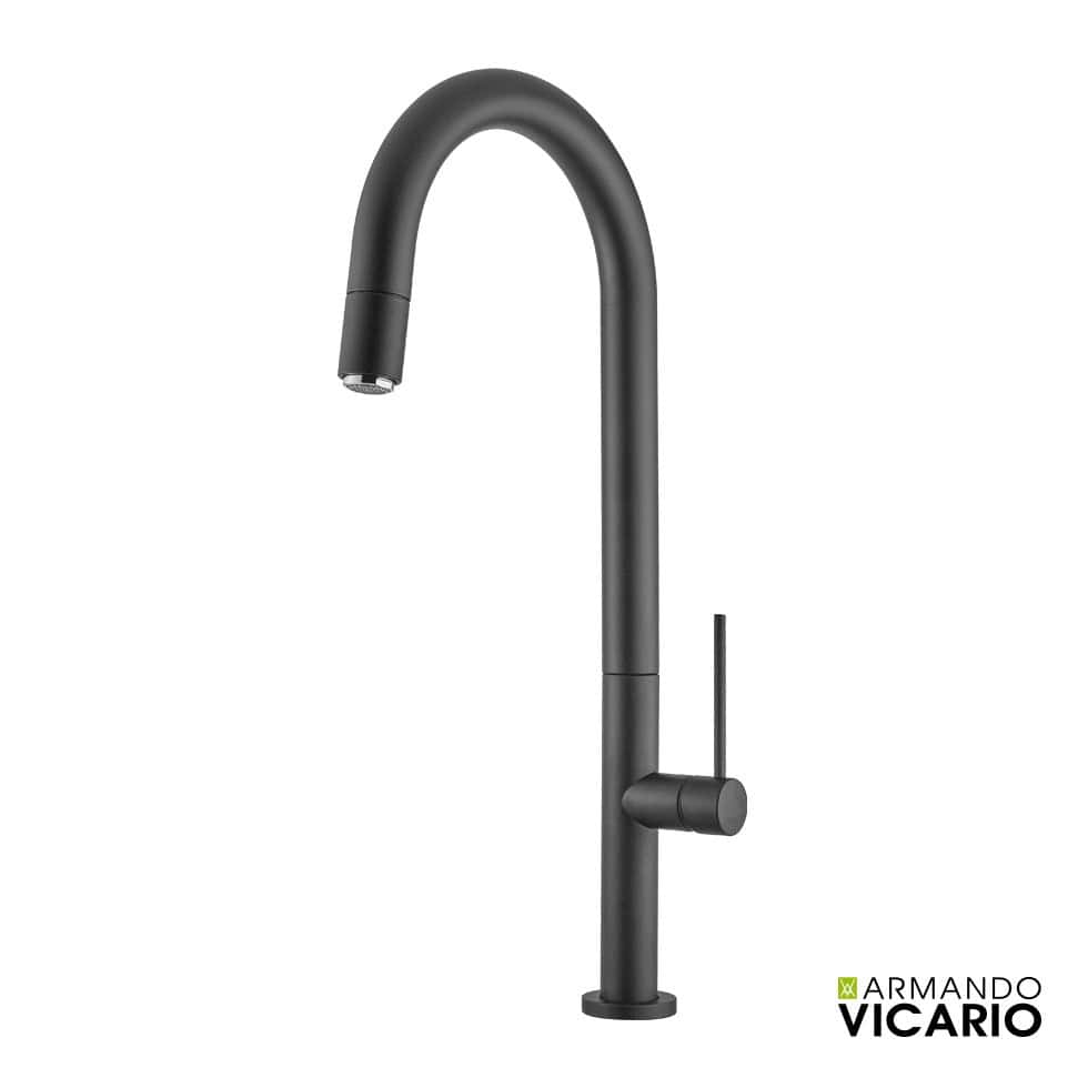 Μπαταρία Κουζίνας Armando Vicario Tozo 48780-400 Black Matt Μπαταρία Κουζίνας Armando Vicario Tozo 48780-400 Black Matt
