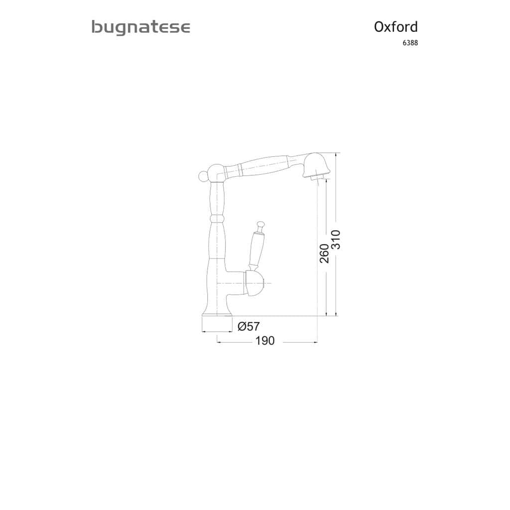 Μπαταρία Κουζίνας Bugnatese Oxford 6388-220 Bronze Μπαταρία Κουζίνας Bugnatese Oxford 6388-220 Bronze