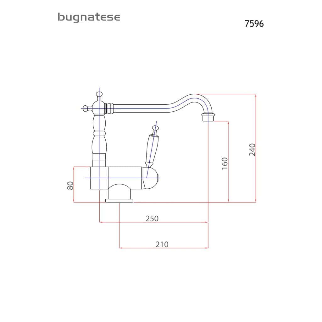 Μπαταρία Κουζίνας Bugnatese Oxford 7596-220 Bronze Μπαταρία Κουζίνας Bugnatese Oxford 7596-220 Bronze