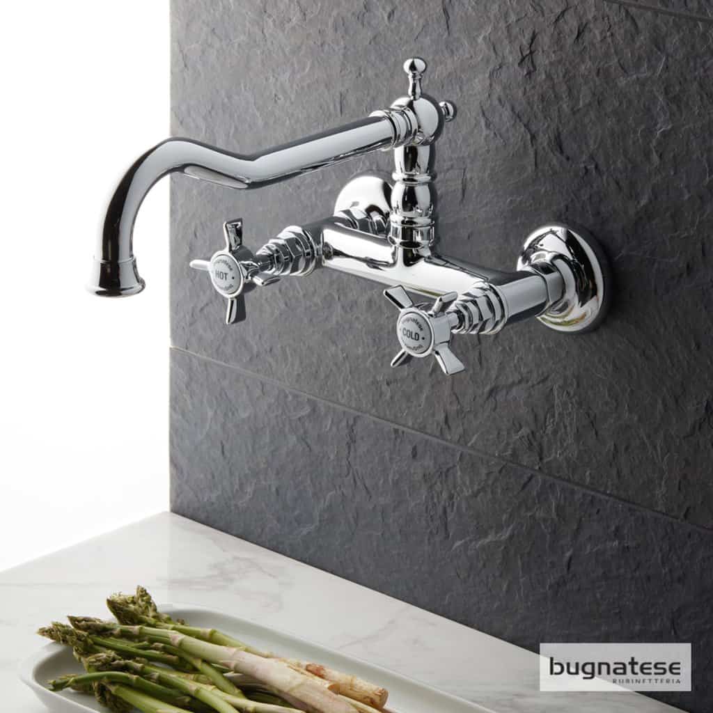 Μπαταρία Κουζίνας Τοίχου Bugnatese Princeton 852-100 Chrome Μπαταρία Κουζίνας Τοίχου Bugnatese Princeton 852-100 Chrome