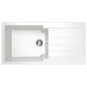 Νεροχύτης Κουζίνας Duralit KS105-300 White 100x50cm Νεροχύτης Κουζίνας Duralit KS105-300 White 100x50cm