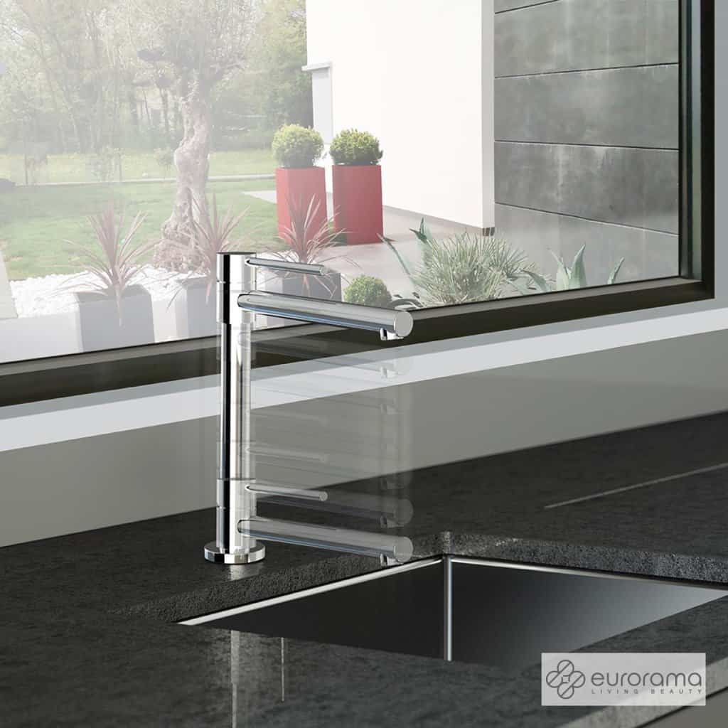 Μπαταρία Κουζίνας Eurorama Tonda 145705-100 Chrome Μπαταρία Κουζίνας Eurorama Tonda 145705-100 Chrome