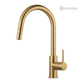 Μπαταρία Κουζίνας Eurorama 702600-211 Gold Brushed Μπαταρία Κουζίνας Eurorama 702600-211 Gold Brushed