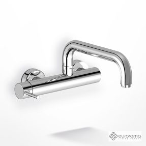 Μπαταρία Κουζίνας Τοίχου Eurorama Tonda 711401-100 Chrome Μπαταρία Κουζίνας Τοίχου Eurorama Tonda 711401-100 Chrome