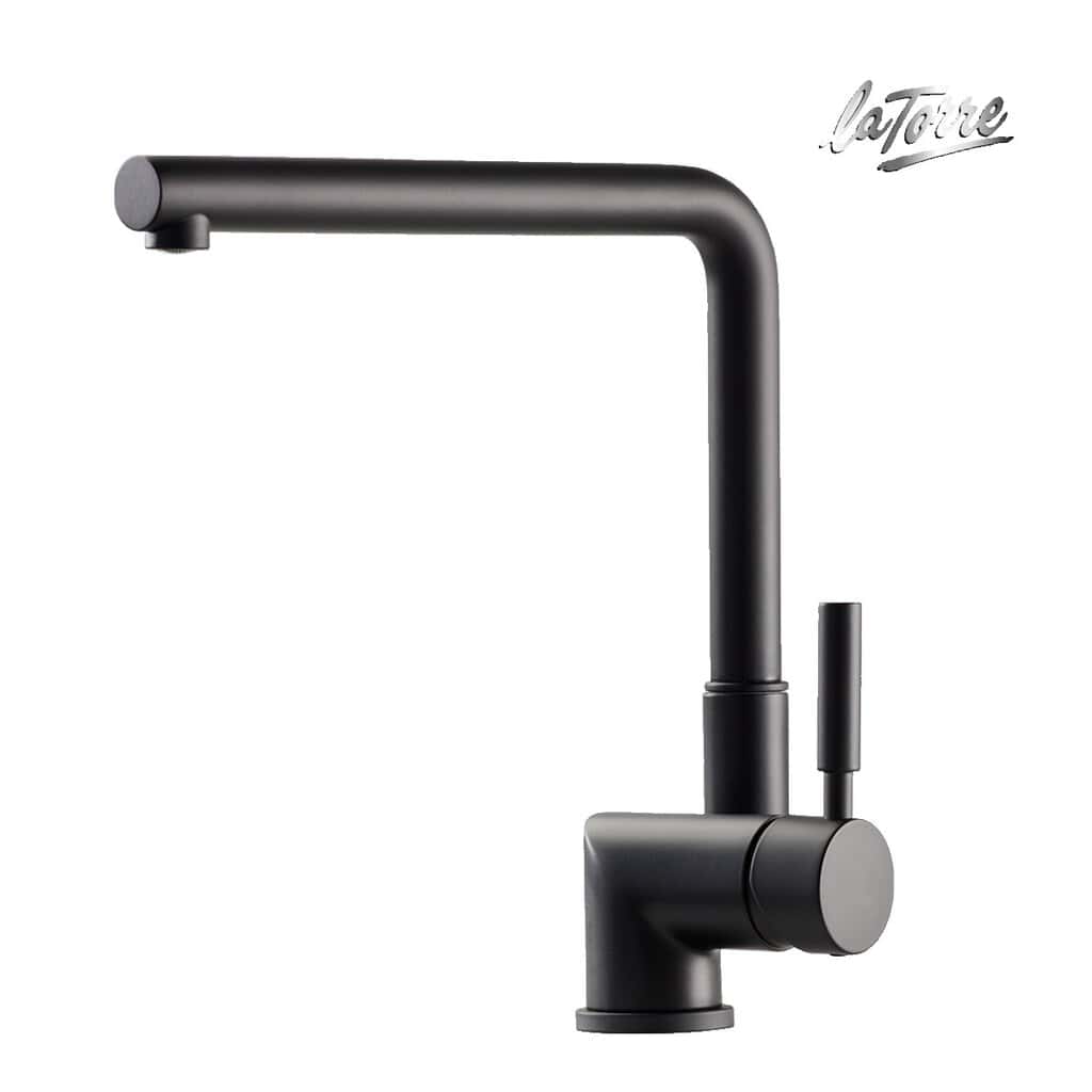 Μπαταρία Κουζίνας La Torre Tech 12115-400 Black Matt Μπαταρία Κουζίνας La Torre Tech 12115-400 Black Matt