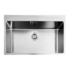 Νεροχύτης Κουζίνας Fortinox Squadro 29075-110 Ένθετος Ανοξείδωτος Σατινέ Λείος 76x50,5cm Νεροχύτης Κουζίνας Fortinox Squadro 29075-110 Ένθετος Ανοξείδωτος Σατινέ Λείος 76x50,5cm