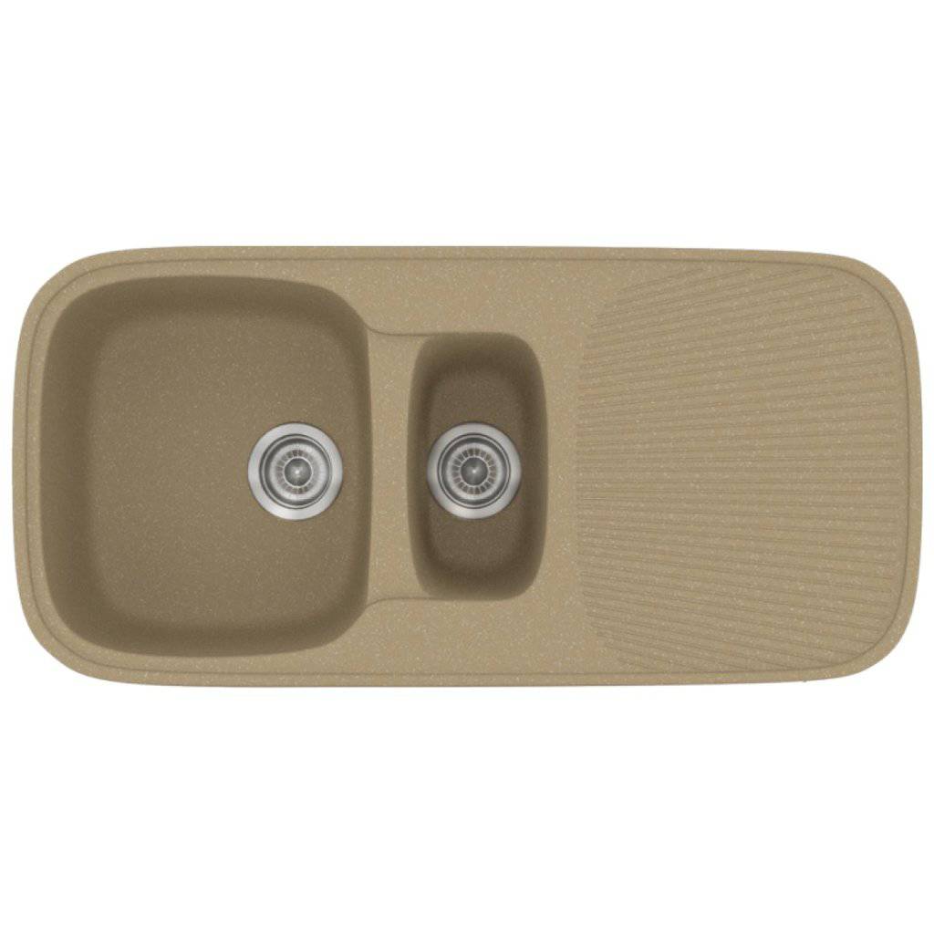Νεροχύτης Κουζίνας Sanitec Classic 301-15 Metallic Cream 97x50cm Νεροχύτης Κουζίνας Sanitec Classic 301-15 Metallic Cream 97x50cm