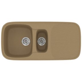 Νεροχύτης Κουζίνας Sanitec Classic 301-16 Metallic Coffee 97x50cm Νεροχύτης Κουζίνας Sanitec Classic 301-16 Metallic Coffee 97x50cm