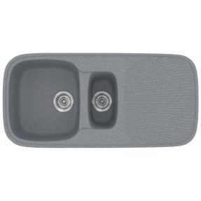 Νεροχύτης Κουζίνας Sanitec Classic 301-17 Metallic Silver 97x50cm Νεροχύτης Κουζίνας Sanitec Classic 301-17 Metallic Silver 97x50cm