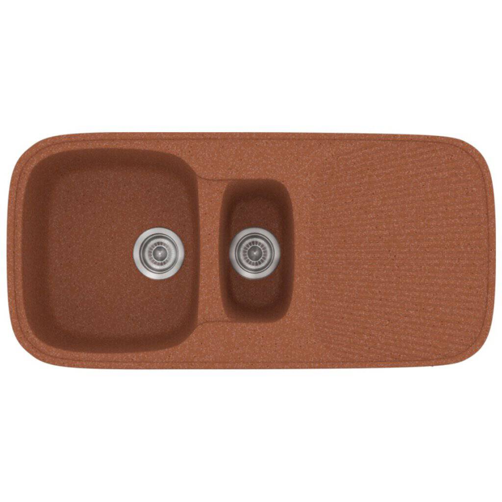 Νεροχύτης Κουζίνας Sanitec Classic 301-20 Granite Terracota 97x50cm Νεροχύτης Κουζίνας Sanitec Classic 301-20 Granite Terracota 97x50cm