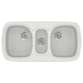 Νεροχύτης Κουζίνας Sanitec Classic 303-01 Granite White 96x51cm Νεροχύτης Κουζίνας Sanitec Classic 303-01 Granite White 96x51cm