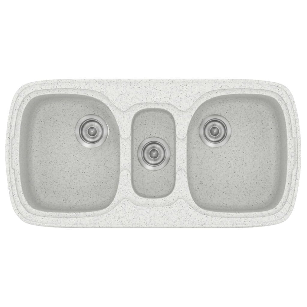 Νεροχύτης Κουζίνας Sanitec Classic 303-01 Granite White 96x51cm Νεροχύτης Κουζίνας Sanitec Classic 303-01 Granite White 96x51cm