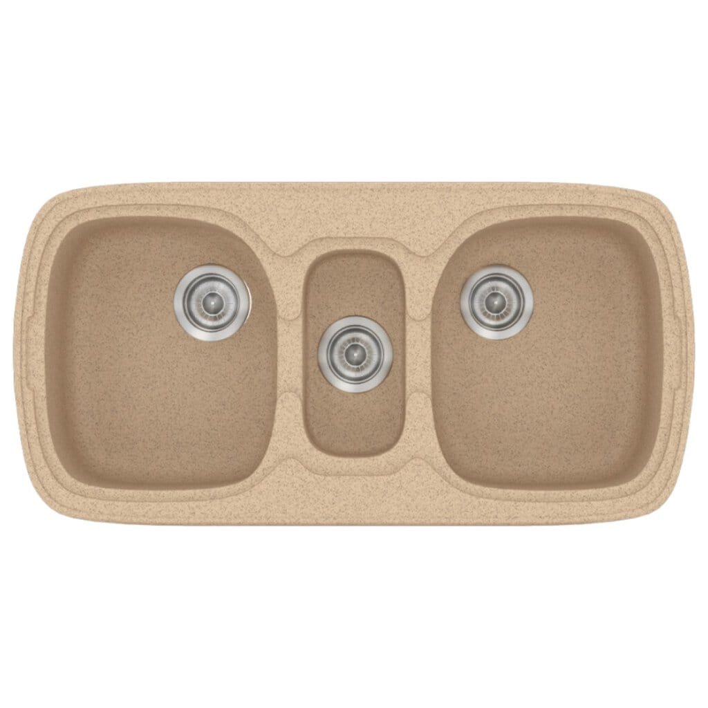 Νεροχύτης Κουζίνας Sanitec Classic 303-10 Granite Beige 96x51cm Νεροχύτης Κουζίνας Sanitec Classic 303-10 Granite Beige 96x51cm