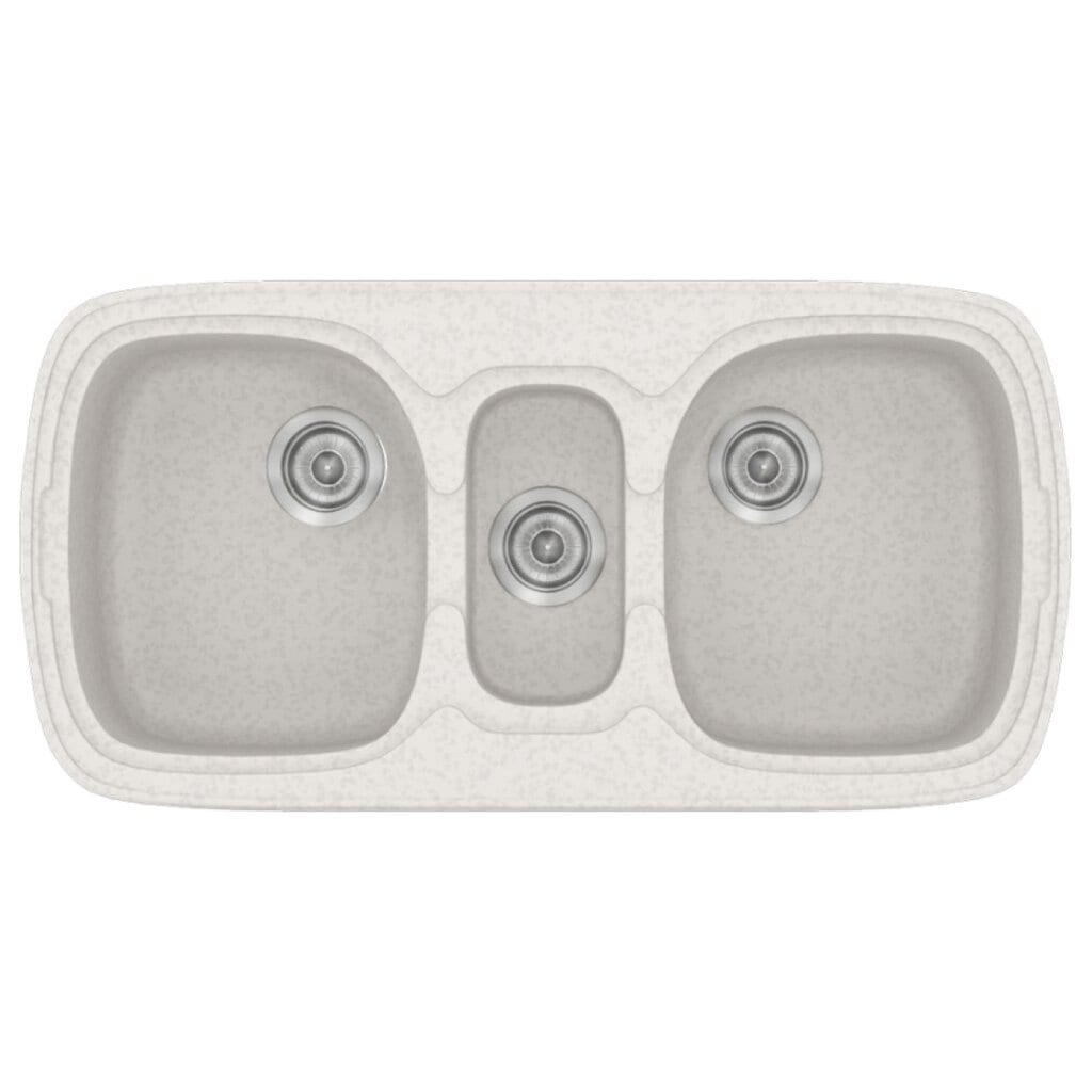 Νεροχύτης Κουζίνας Sanitec Classic 303-14 Metallic Ice 96x51cm Νεροχύτης Κουζίνας Sanitec Classic 303-14 Metallic Ice 96x51cm