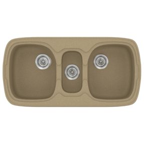 Νεροχύτης Κουζίνας Sanitec Classic 303-15 Metallic Cream 96x51cm Νεροχύτης Κουζίνας Sanitec Classic 303-15 Metallic Cream 96x51cm