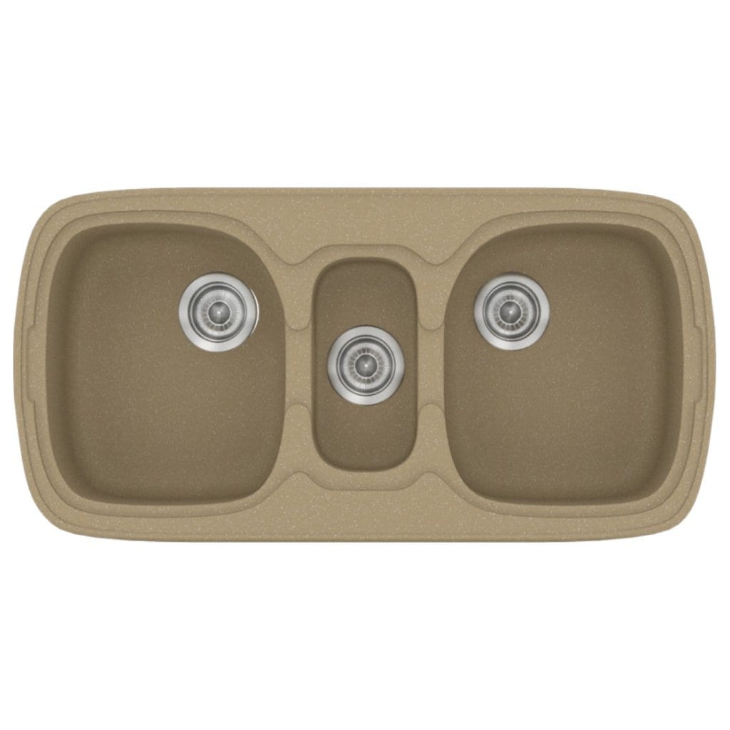 Νεροχύτης Κουζίνας Sanitec Classic 303-15 Metallic Cream 96x51cm Νεροχύτης Κουζίνας Sanitec Classic 303-15 Metallic Cream 96x51cm