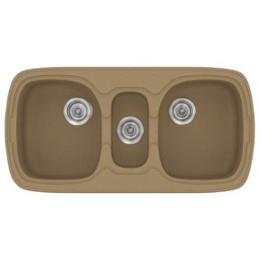 Νεροχύτης Κουζίνας Sanitec Classic 303-16 Metallic Coffee 96x51cm Νεροχύτης Κουζίνας Sanitec Classic 303-16 Metallic Coffee 96x51cm