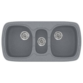 Νεροχύτης Κουζίνας Sanitec Classic 303-17 Metallic Silver 96x51cm Νεροχύτης Κουζίνας Sanitec Classic 303-17 Metallic Silver 96x51cm