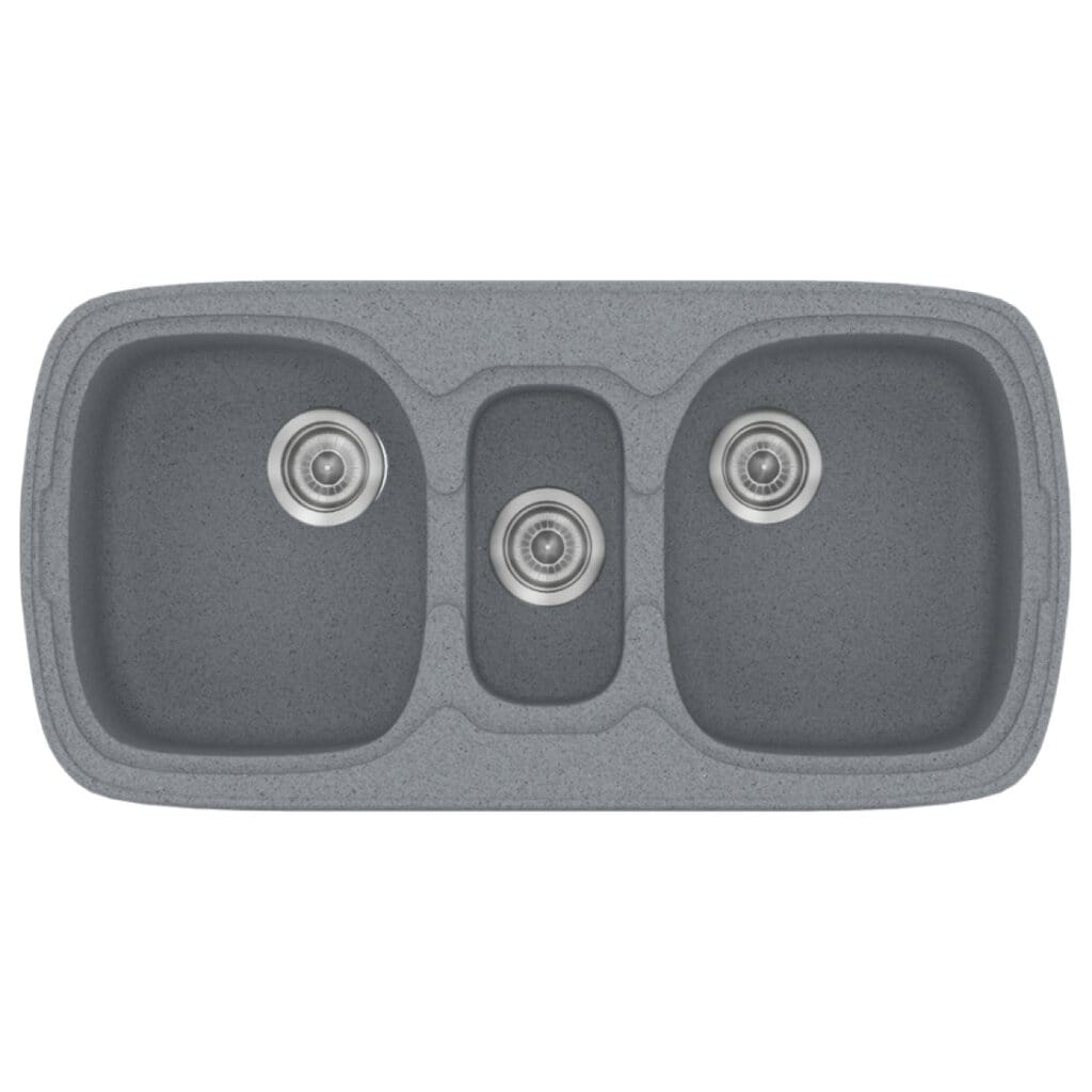 Νεροχύτης Κουζίνας Sanitec Classic 303-17 Metallic Silver 96x51cm Νεροχύτης Κουζίνας Sanitec Classic 303-17 Metallic Silver 96x51cm