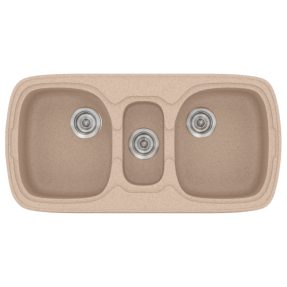 Νεροχύτης Κουζίνας Sanitec Classic 303-21 Granite Sand 96x51cm Νεροχύτης Κουζίνας Sanitec Classic 303-21 Granite Sand 96x51cm