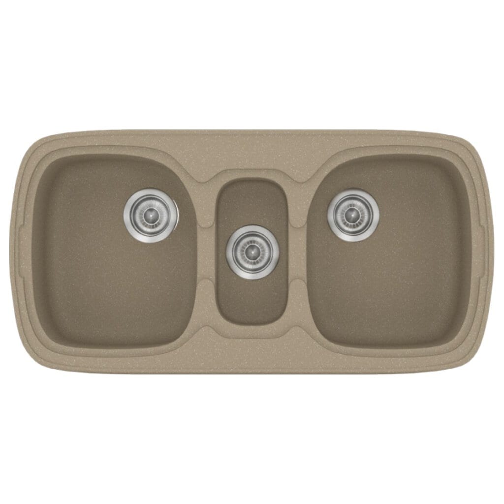 Νεροχύτης Κουζίνας Sanitec Classic 303-42 Granite Taupe 96x51cm Νεροχύτης Κουζίνας Sanitec Classic 303-42 Granite Taupe 96x51cm