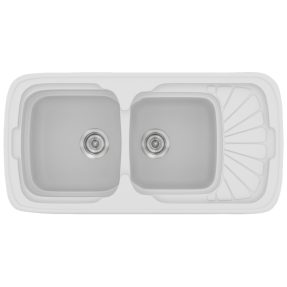 Νεροχύτης Κουζίνας Sanitec Classic 304-00 White 96x51cm Νεροχύτης Κουζίνας Sanitec Classic 304-00 White 96x51cm