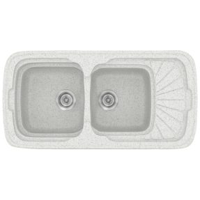 Νεροχύτης Κουζίνας Sanitec Classic 304-01 Granite White 96x51cm Νεροχύτης Κουζίνας Sanitec Classic 304-01 Granite White 96x51cm