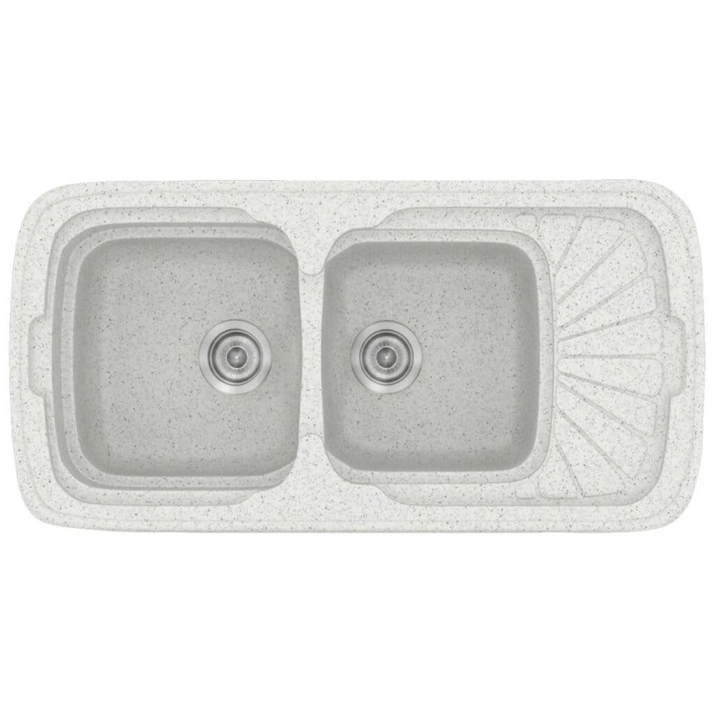 Νεροχύτης Κουζίνας Sanitec Classic 304-01 Granite White 96x51cm Νεροχύτης Κουζίνας Sanitec Classic 304-01 Granite White 96x51cm