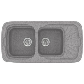 Νεροχύτης Κουζίνας Sanitec Classic 304-04 Granite Grey 96x51cm Νεροχύτης Κουζίνας Sanitec Classic 304-04 Granite Grey 96x51cm