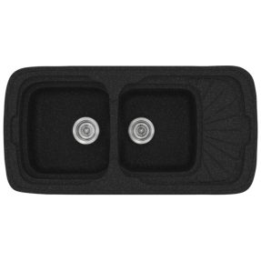 Νεροχύτης Κουζίνας Sanitec Classic 304-05 Granite Black 96x51cm Νεροχύτης Κουζίνας Sanitec Classic 304-05 Granite Black 96x51cm