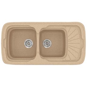 Νεροχύτης Κουζίνας Sanitec Classic 304-10 Granite Beige 96x51cm Νεροχύτης Κουζίνας Sanitec Classic 304-10 Granite Beige 96x51cm