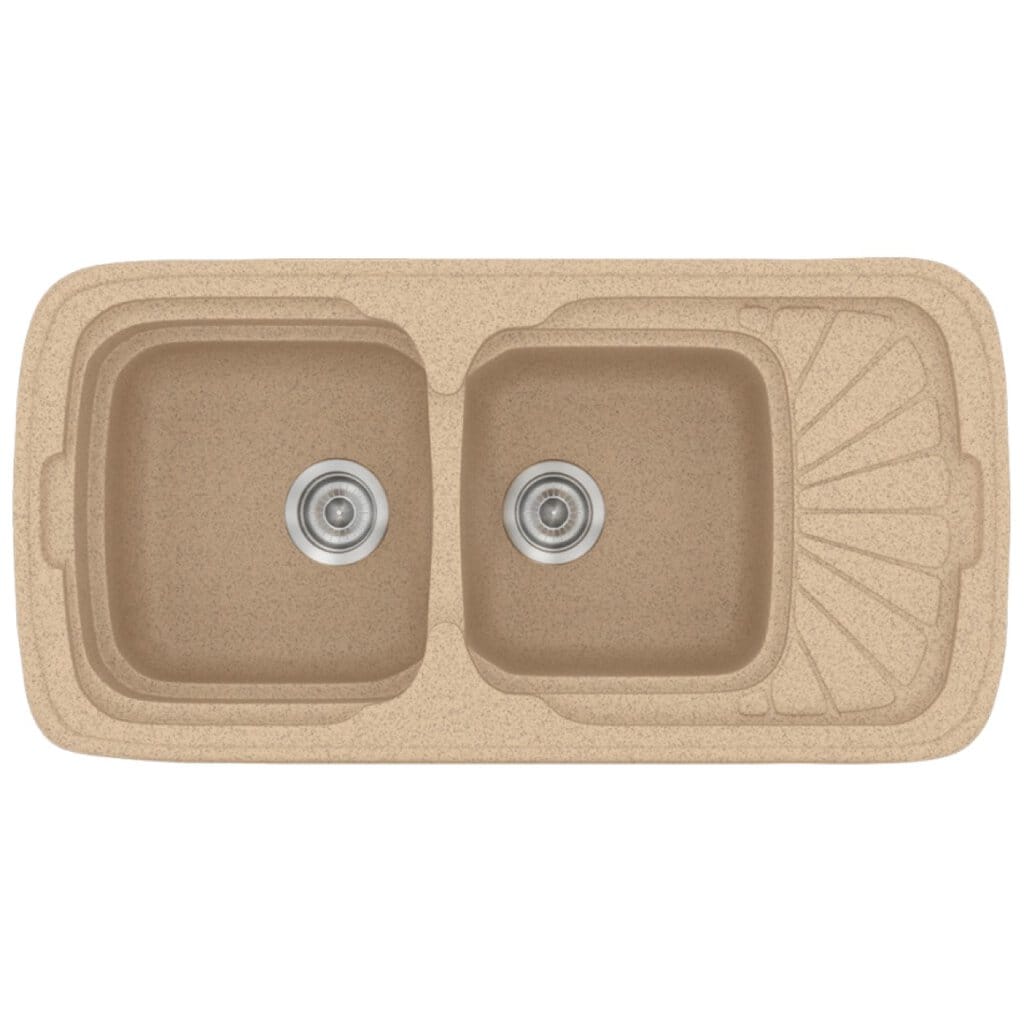Νεροχύτης Κουζίνας Sanitec Classic 304-10 Granite Beige 96x51cm Νεροχύτης Κουζίνας Sanitec Classic 304-10 Granite Beige 96x51cm