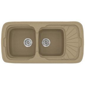 Νεροχύτης Κουζίνας Sanitec Classic 304-15 Metallic Cream 96x51cm Νεροχύτης Κουζίνας Sanitec Classic 304-15 Metallic Cream 96x51cm